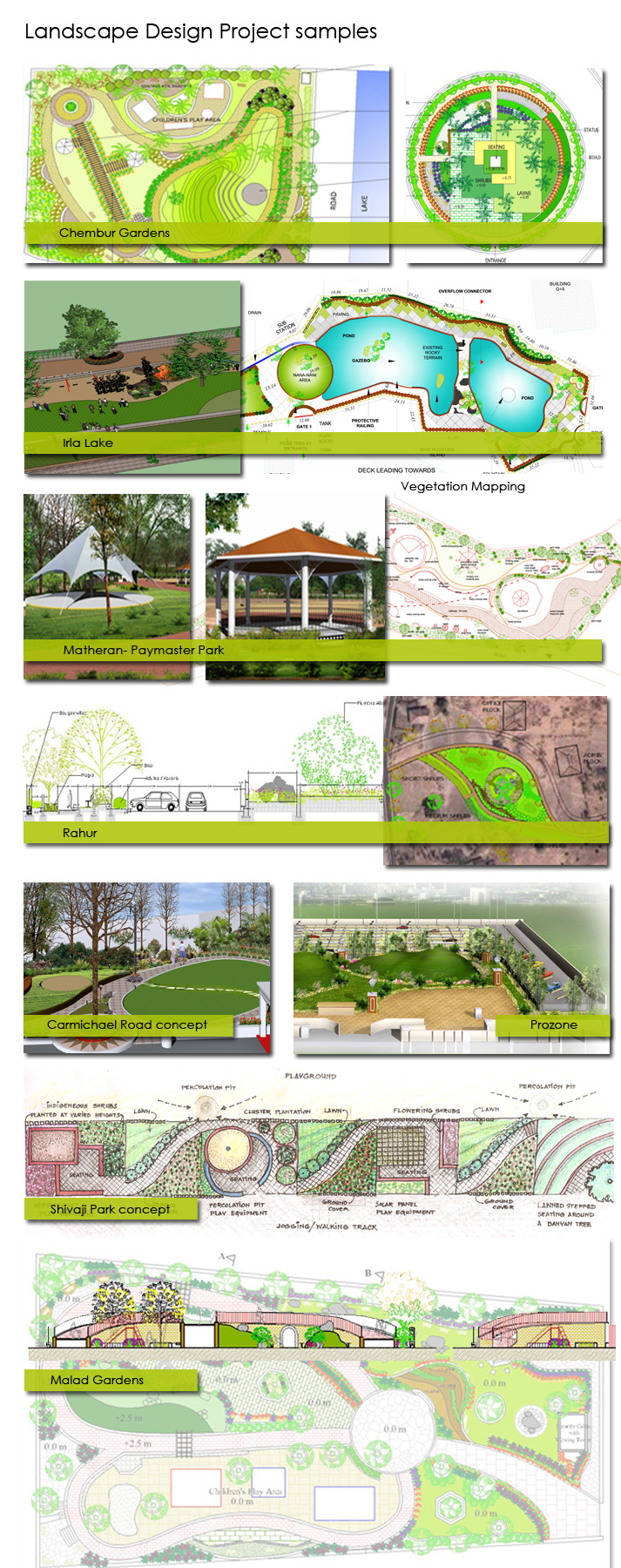Landscape Design Projects Samples