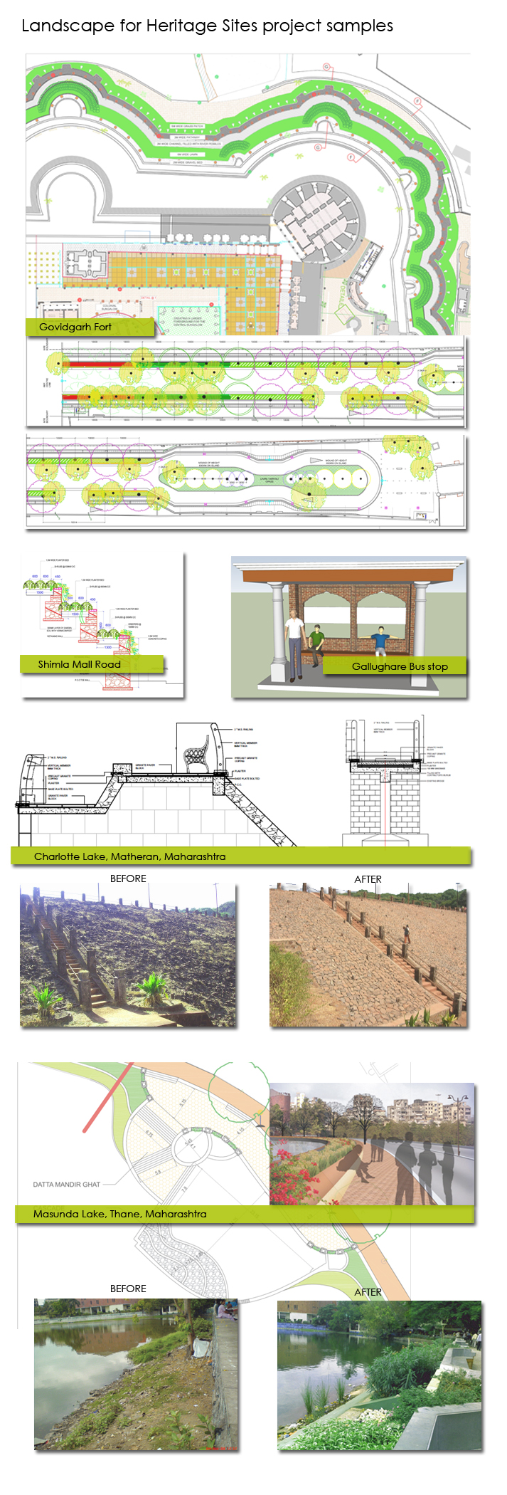 Landscape for Heritage Sites Projects Samples